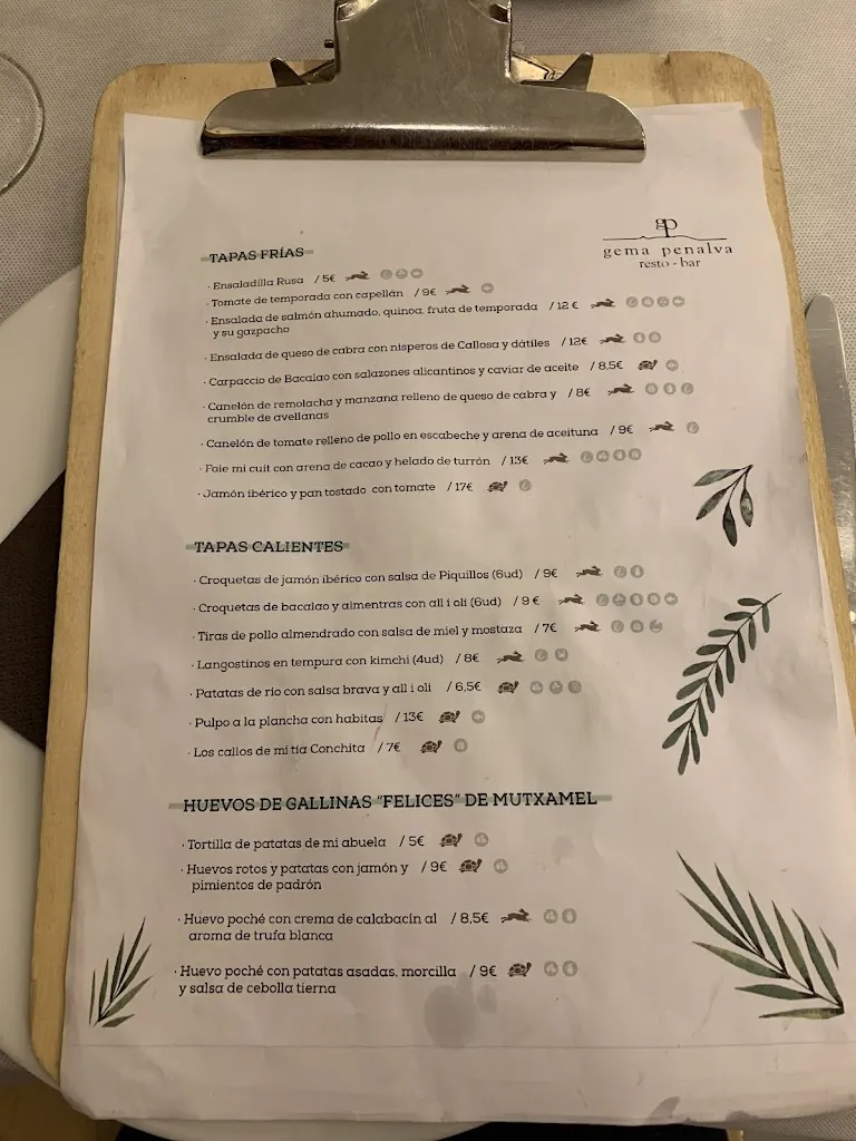 Menu_Restaurante en Alicante Gema Penalva_Alicante/Alacant_image_3