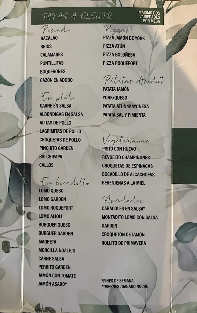 Menu_Garden Gastrobar_Padul_image_2