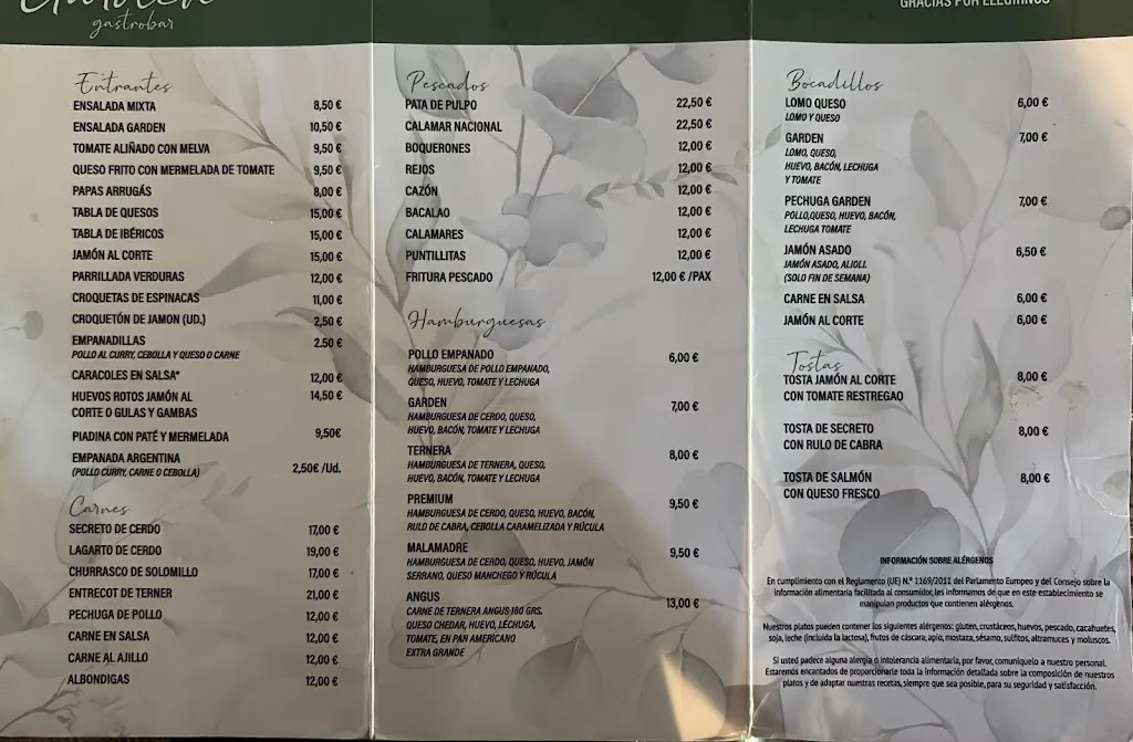 Menu_Garden Gastrobar_Padul_image_3