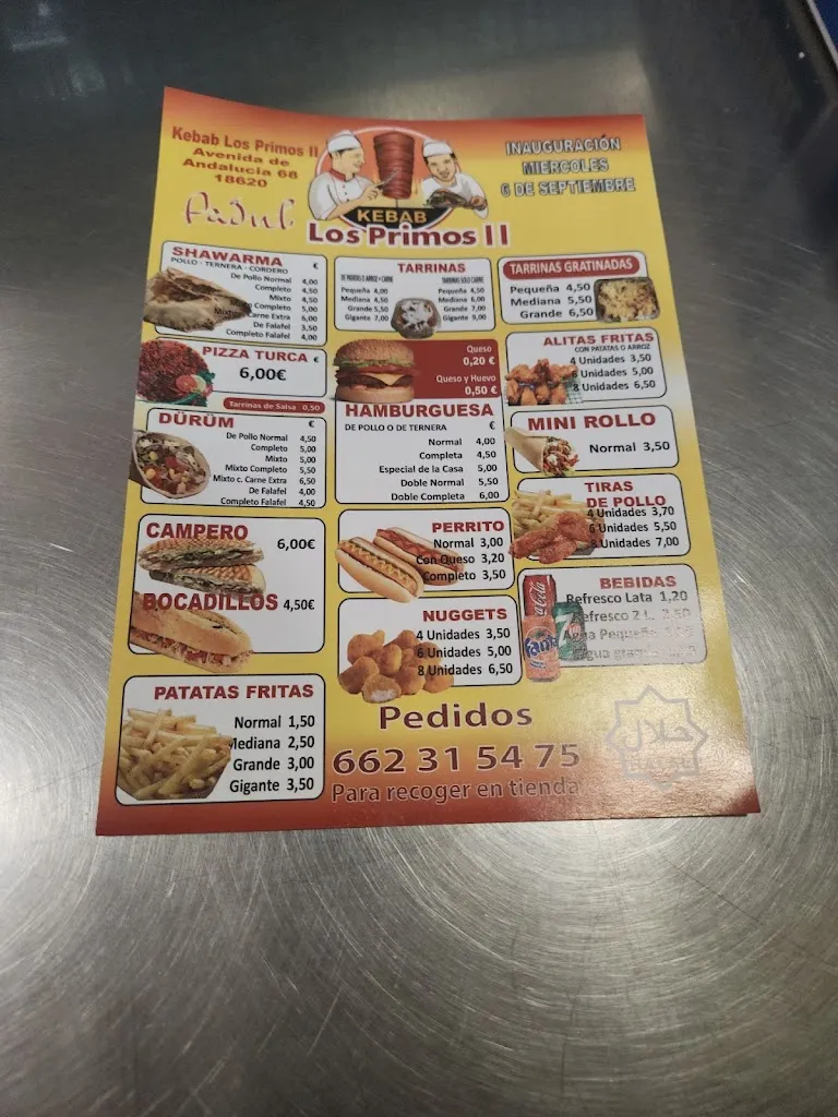 Menu_Kebab los primos II padul_Padul_image_2