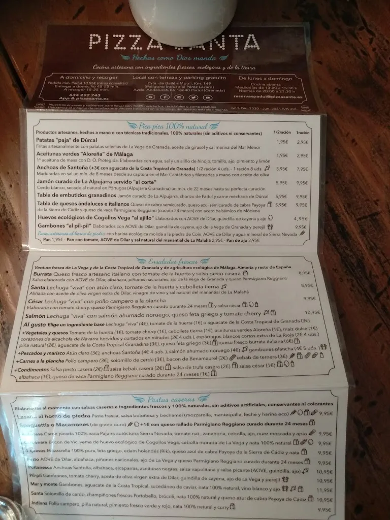 Menu_PIZZA SANTA_Padul_image_3