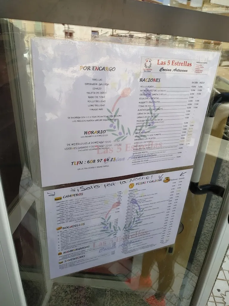 Menu_Asador Las Cinco Estrellas_Padul_immagine_1