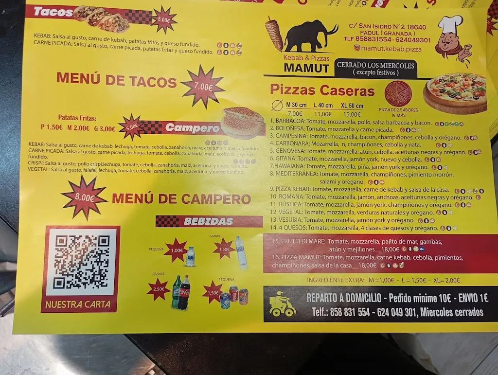 Menu_Kebab & Pizzas MAMUT_Padul_immagine_1