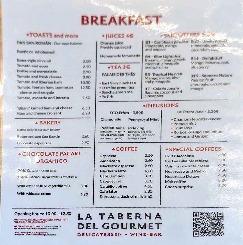 Menu_La Taberna Del Gourmet_Alicante/Alacant_image_1