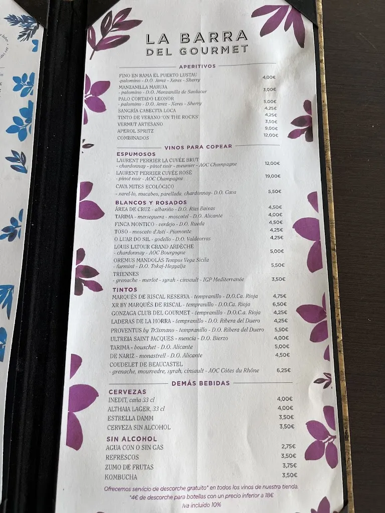 Menu_La Taberna Del Gourmet_Alicante/Alacant_image_4