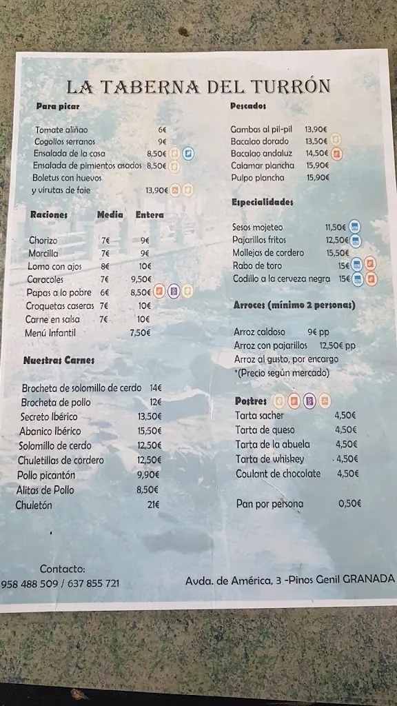 Menu_La Taberna Del Turrón_Pinos Genil_image_3