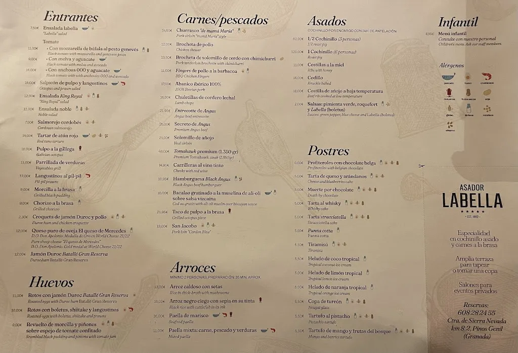 Menu_Restaurante La Bella Maria_Pinos Genil_image_1