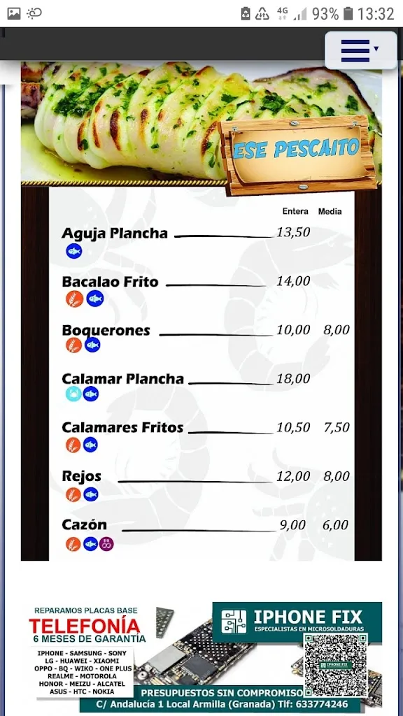 Menu_Pescaito Ogijares_Ogíjares_image_4