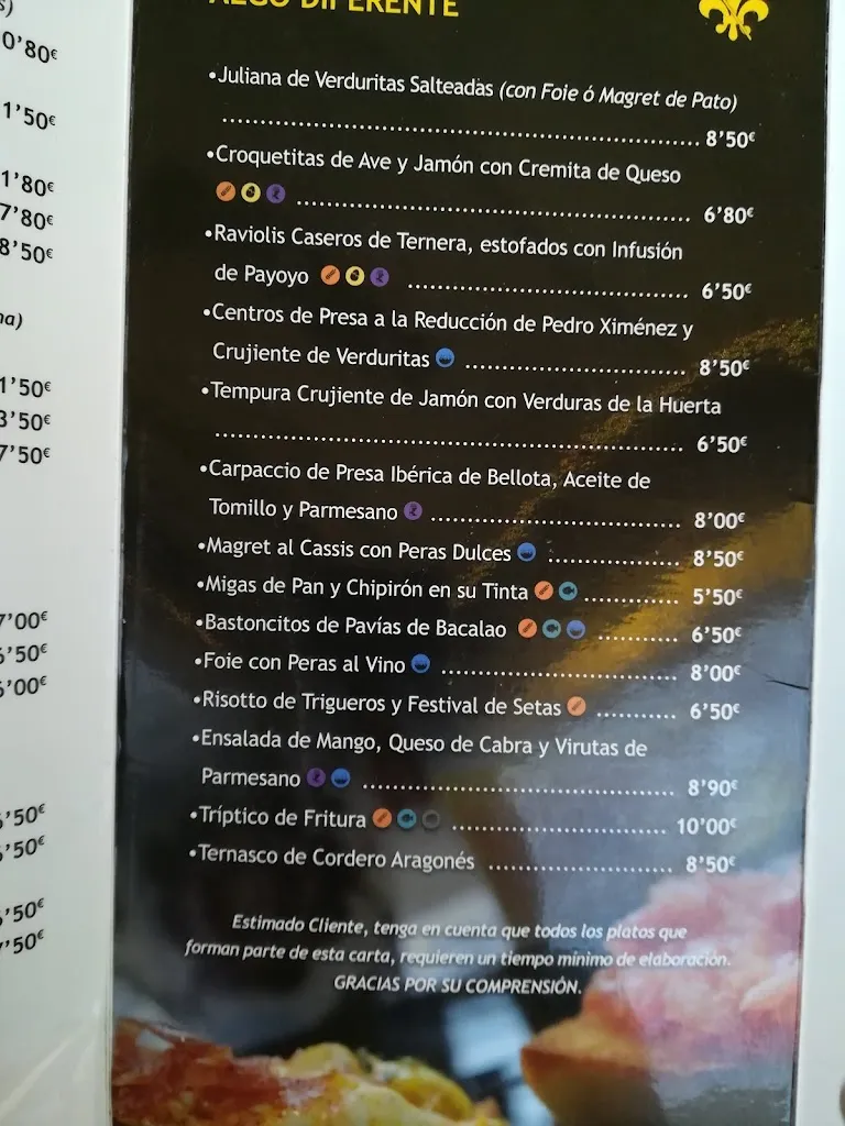 Menu_Mesón La Recacha Taberna_Ogíjares_immagine_2