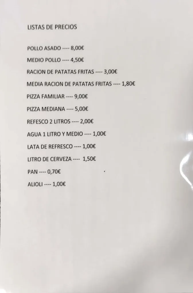 Menu_Pollo y Pizzas Los Ogíjares_Ogíjares_image_1