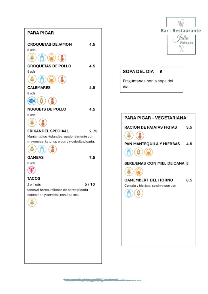 Menu_Bar - Restaurante Julia Polopos_Polopos_immagine_2