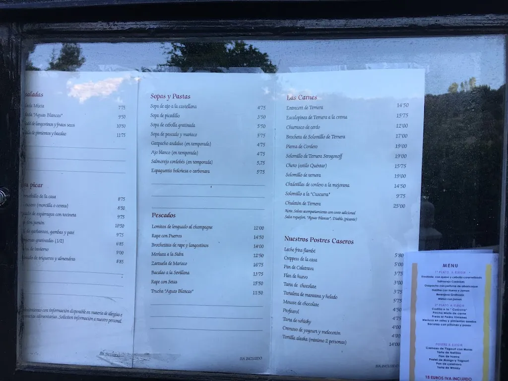 Menu_Restaurante Aguas Blancas_Quéntar_immagine_2