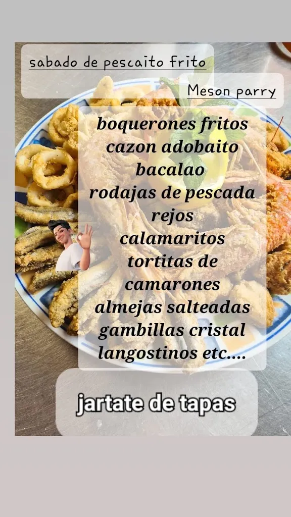 Menu_Bar Restaurante Mesón Parry_Pinos Puente_immagine_1