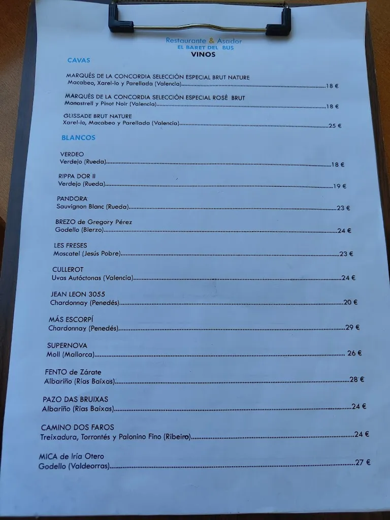 Menu_Restaurant Asador El Baret del Bus_Beniarbeig_image_1