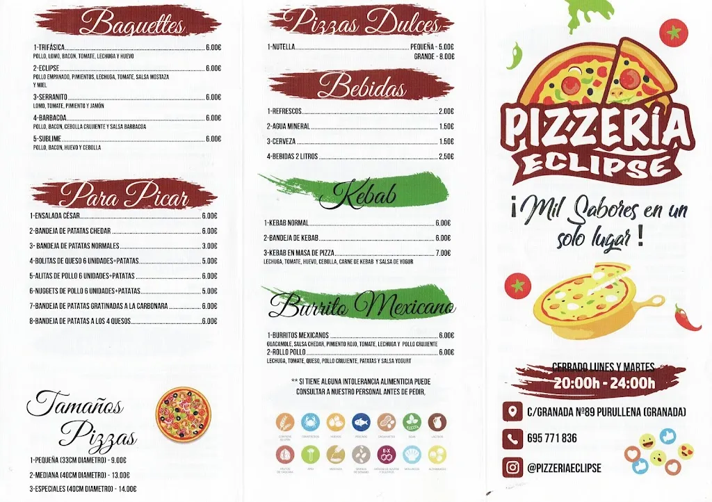 Menu_Pizzería Eclipse_Purullena_immagine_2