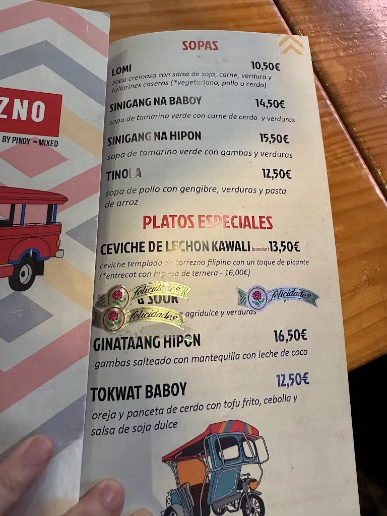 Menu_El Torrezno Filipino_Turón_image_4
