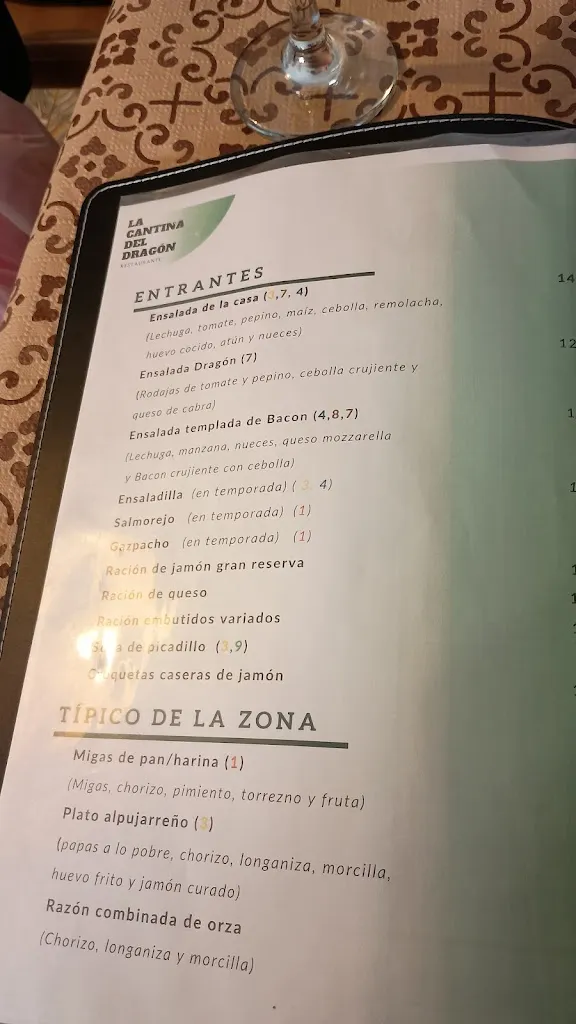 Menu_Restaurante La Cantina del Dragón_Soportújar_image_3