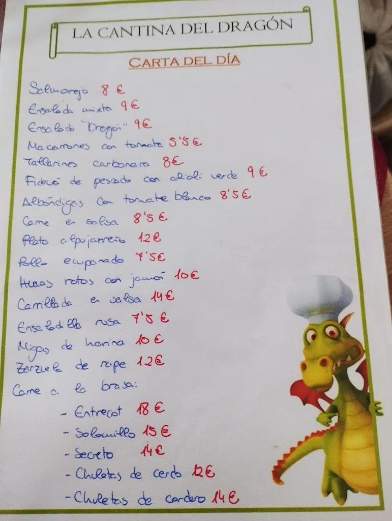Menu_Restaurante La Cantina del Dragón_Soportújar_image_4