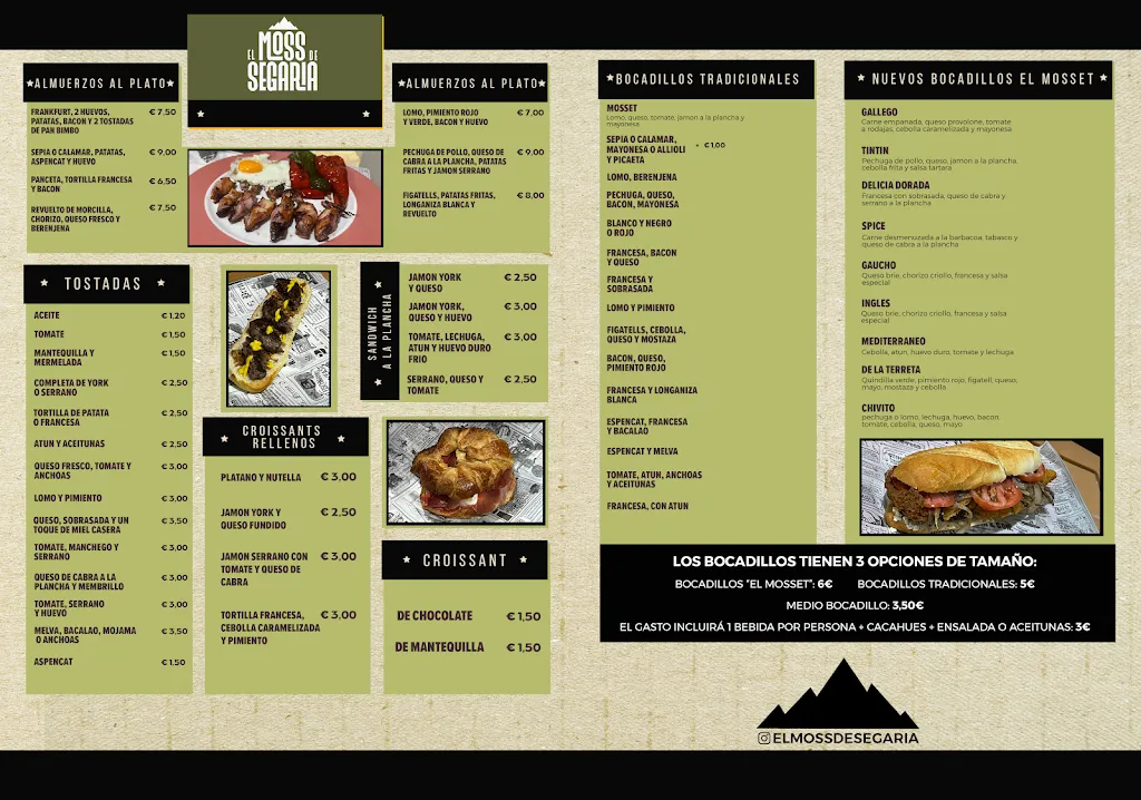 Menu_Bar Cafeteria El Moss de Segaria_Beniarbeig_immagine_1