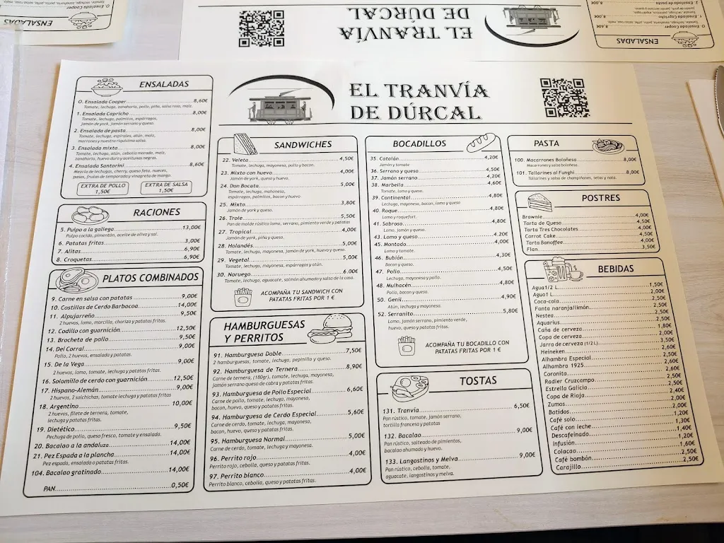 Menu_The Tram of Durcal_Pulianas_image_2