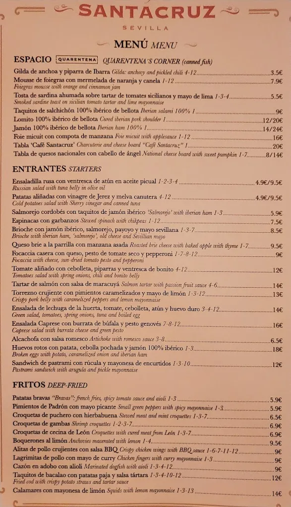 Menu_Café Santacruz - tapas bar_Santa Cruz del Comercio_image_3