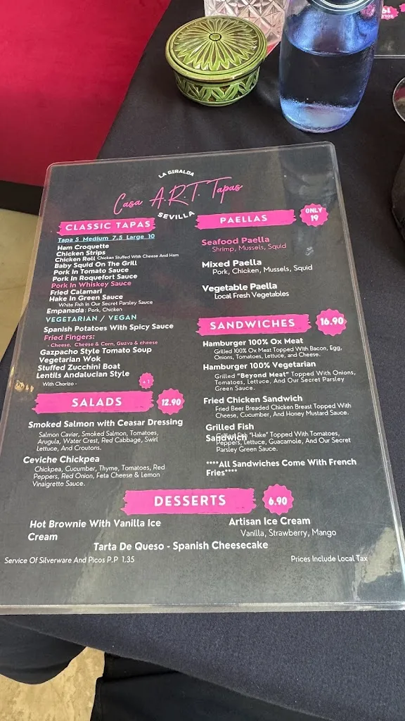 Menu_CASA A.R.T TAPAS_Santa Cruz del Comercio_image_1