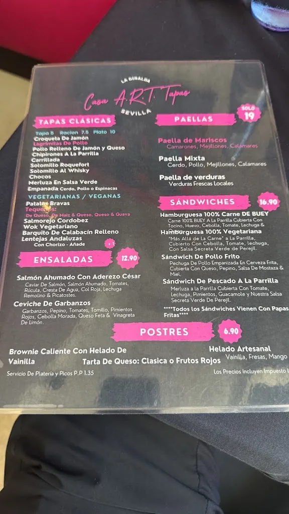 Menu_CASA A.R.T TAPAS_Santa Cruz del Comercio_image_3