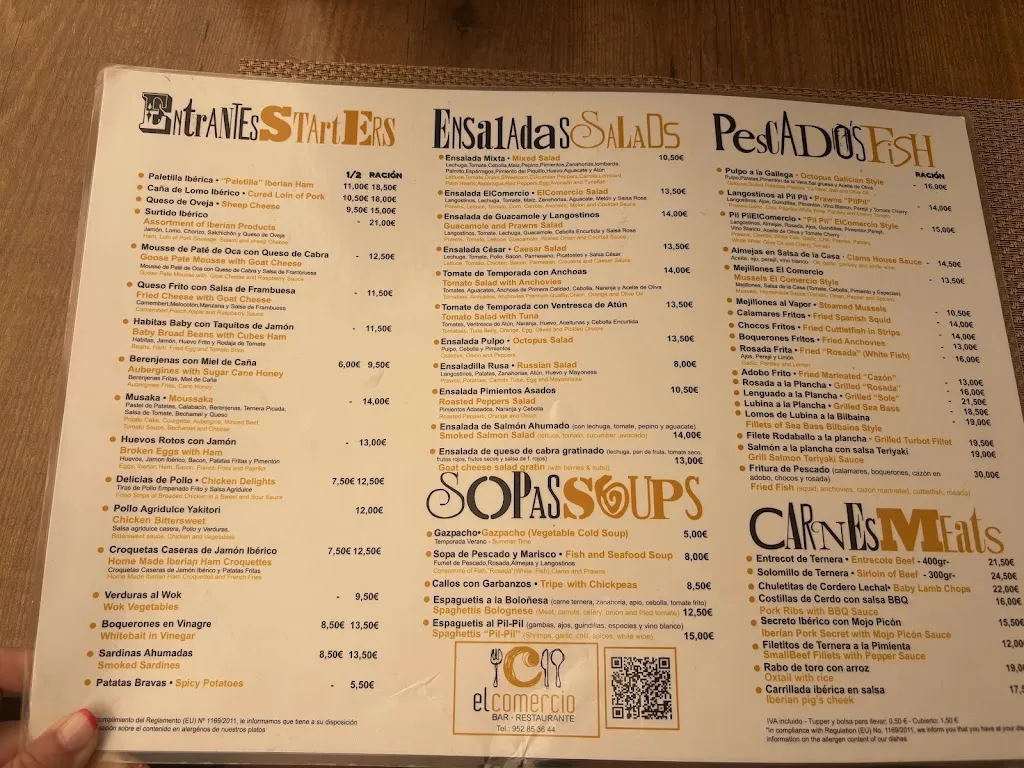 Menu_Restaurante El Comercio_Santa Cruz del Comercio_image_1