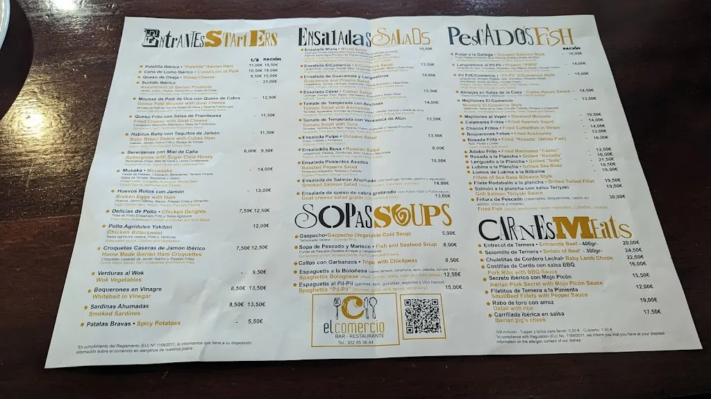 Menu_Restaurante El Comercio_Santa Cruz del Comercio_image_2