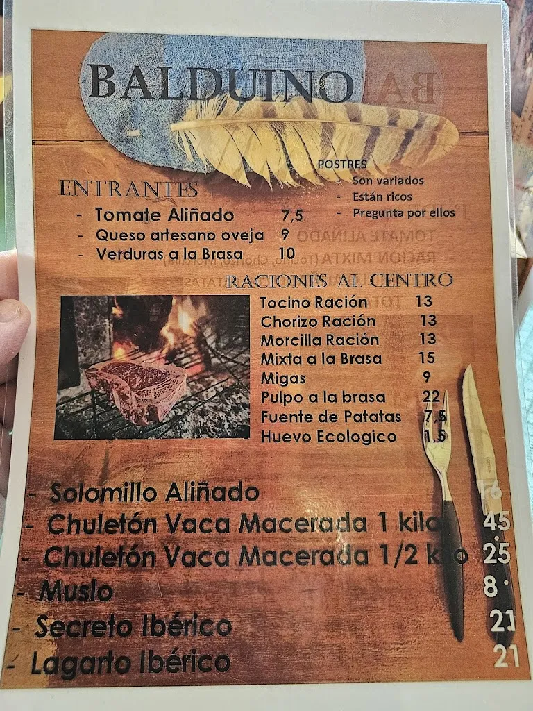 Menu_Restaurante Balduino_Ventas de Huelma_image_1