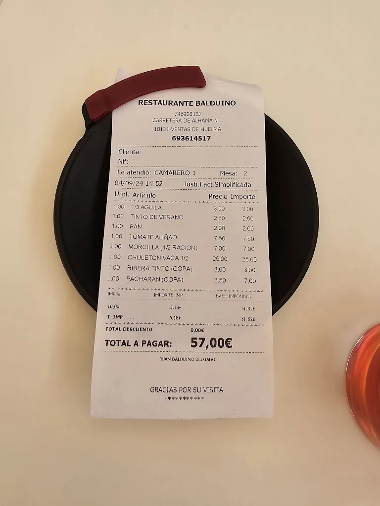 Aaron Garcia Naranjo_Restaurante Balduino_Ventas de Huelma_review