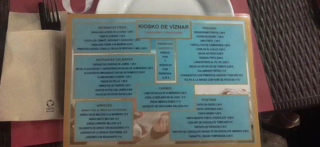 Menu_Kiosko Parque de Víznar_Víznar_image_4
