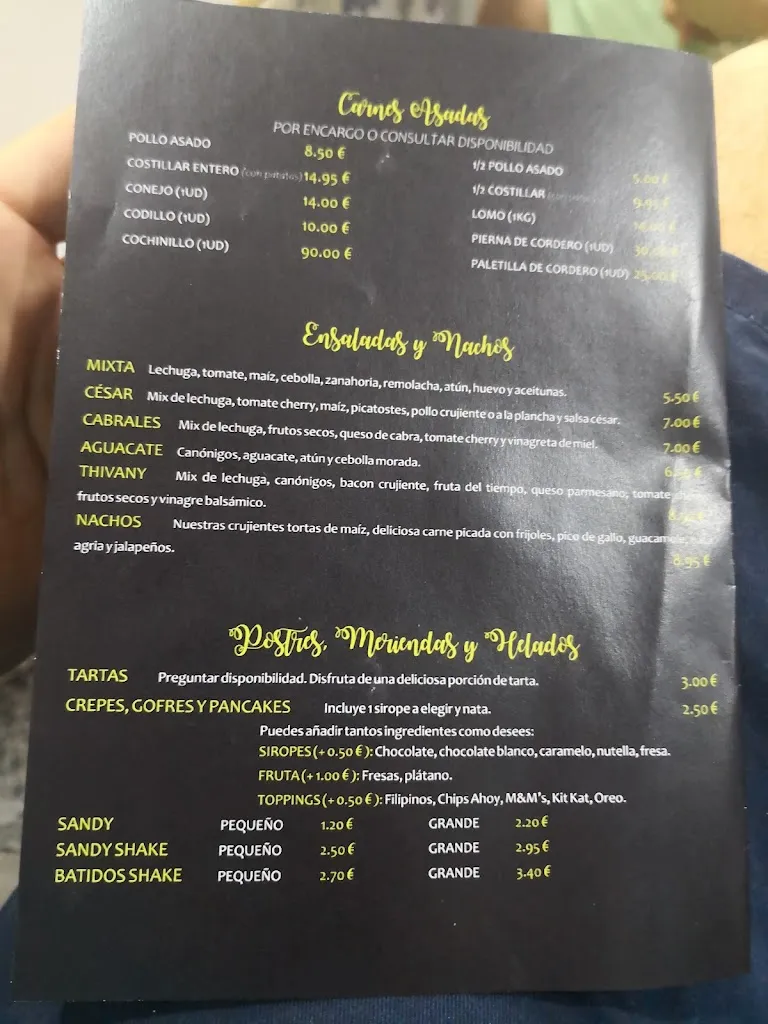 Menu_Thivany's Bar & Grill_Vélez de Benaudalla_image_4