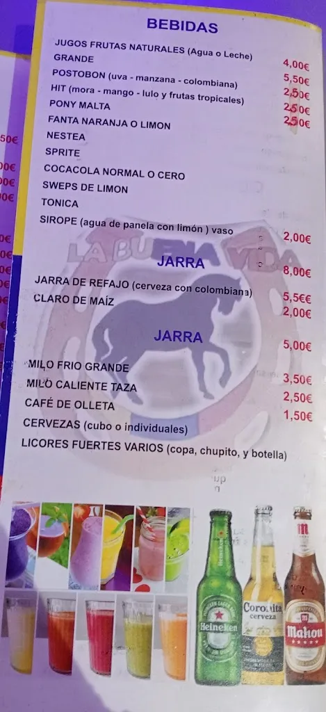 Menu_Bar Restaurante La Buena Vida_Abánades_image_3