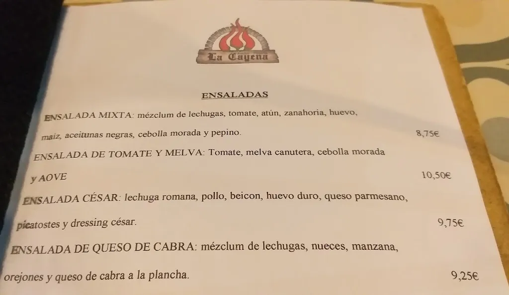Menu_Restaurante LA CAYENA_Zubia La_image_3