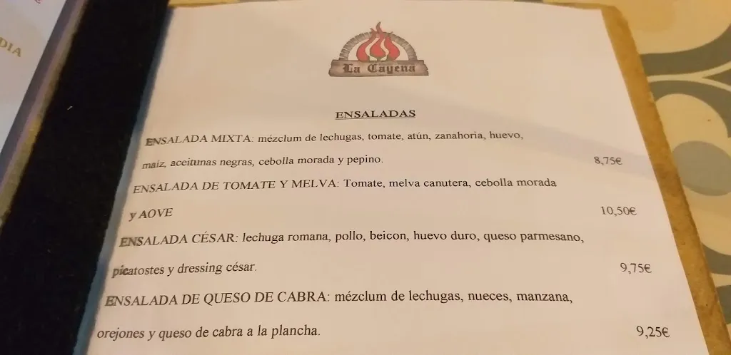 Menu_Restaurante LA CAYENA_Zubia La_image_4