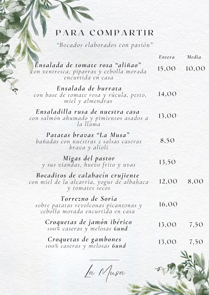 Menu_Restaurante La Musa_Albalate de Zorita_image_1