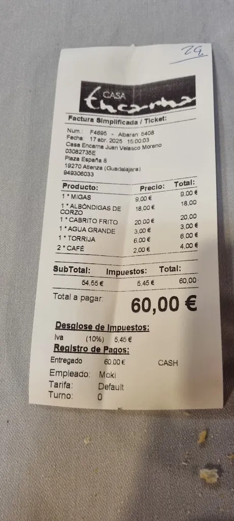 Pablo Bilbao_Restaurante Casa Encarna_Atienza_review