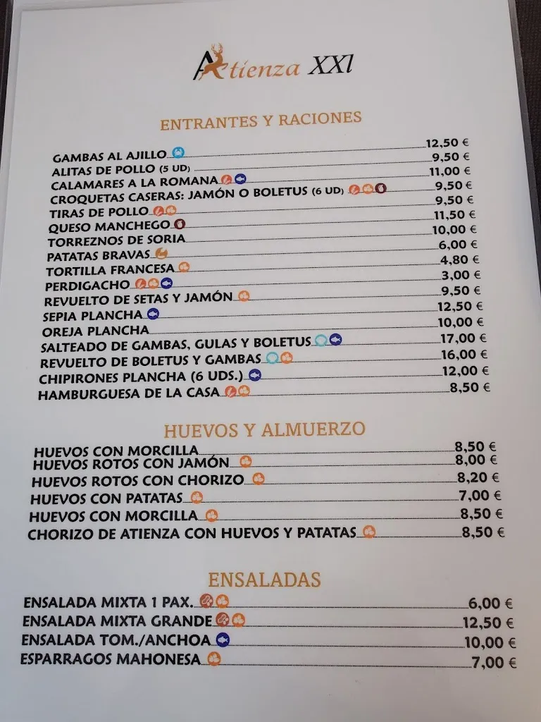 Menu_Bar Restaurante Atienza XXI_Atienza_image_1