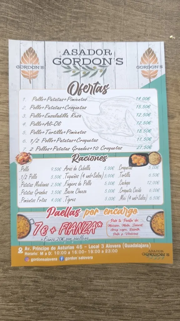 Menu_Asador Gordon's Alovera_Alovera_image_1