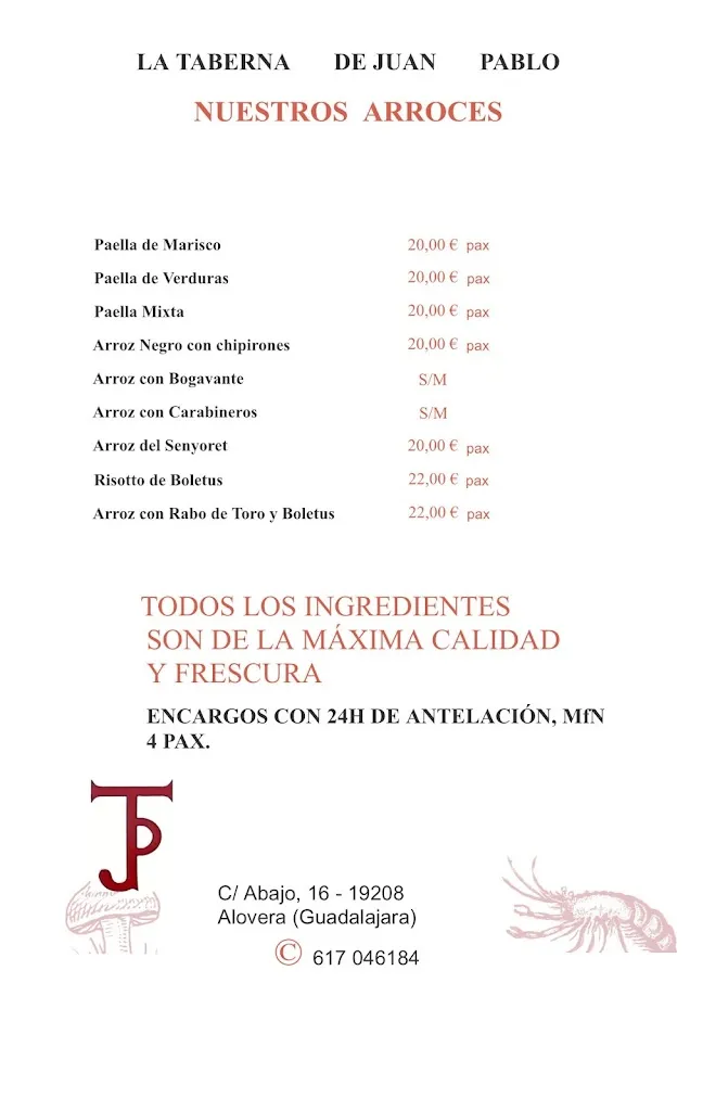 Menu_La Taberna de Juan Pablo_Alovera_image_2