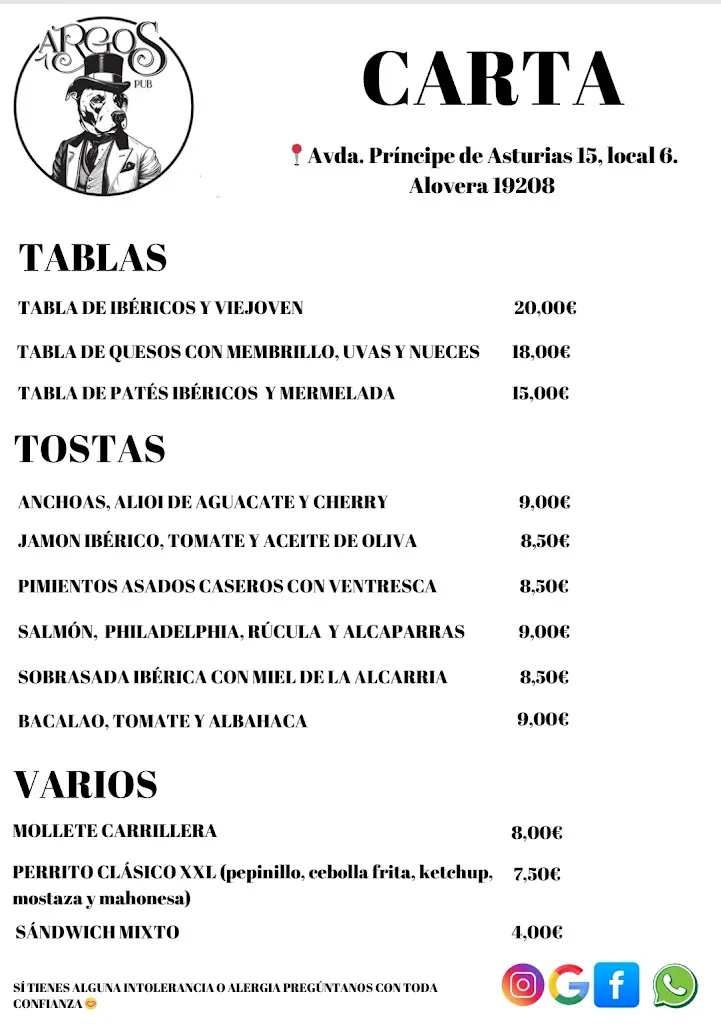 Menu_CERVECERIA ARGOS PUB_Alovera_image_1