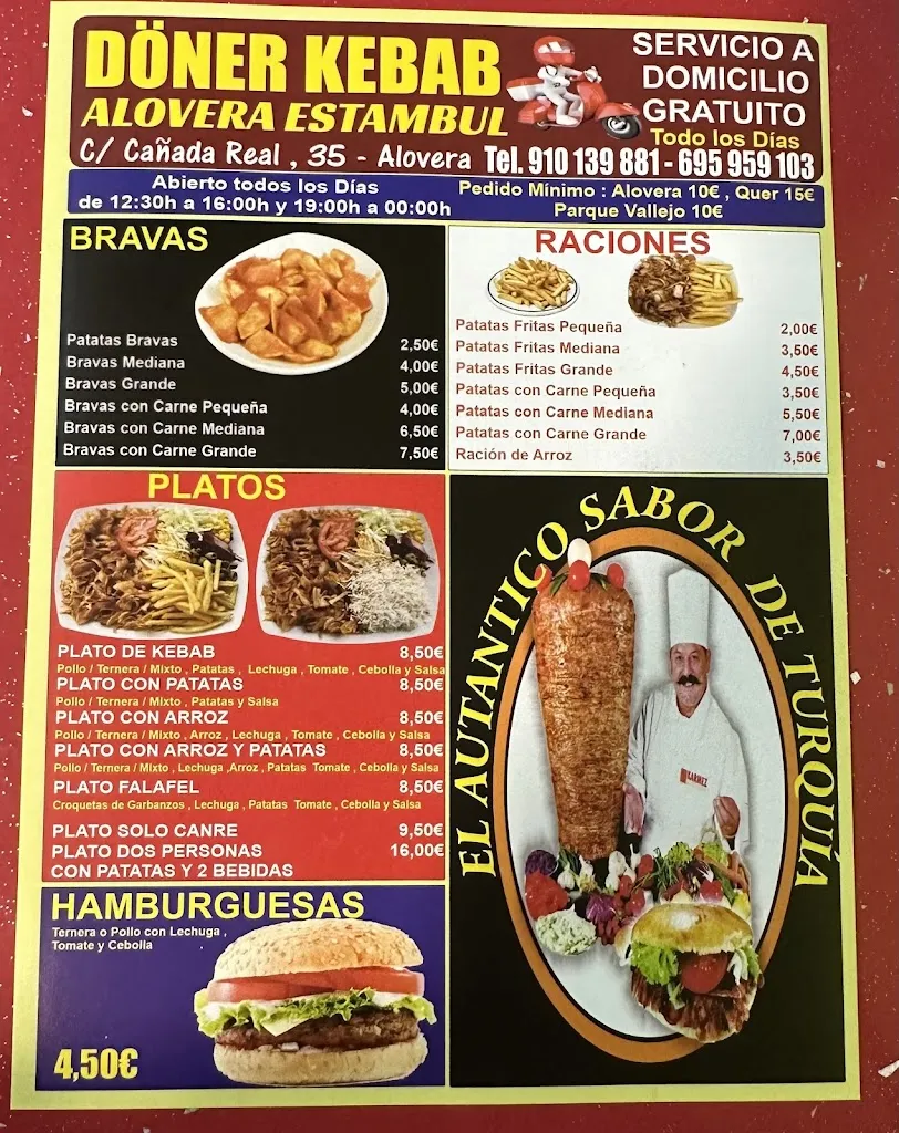 Menu_doner kebab alovera_Alovera_image_2