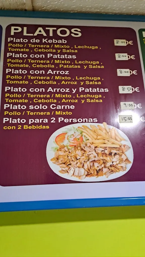 Menu_doner kebab alovera_Alovera_image_3