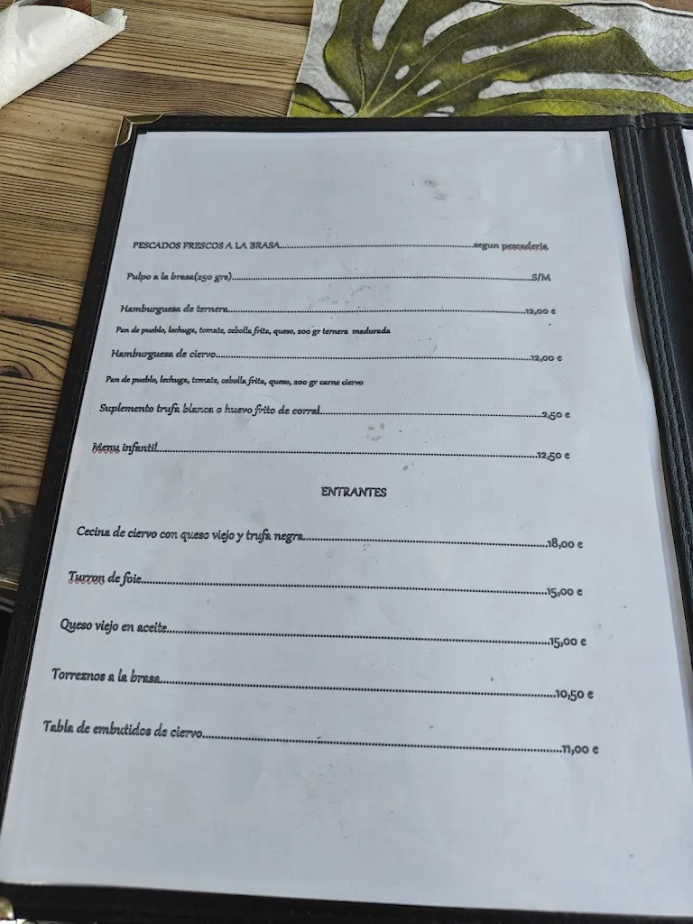 Menu_Restaurante y alojamiento rural Asador Casa Parri_Baños de Tajo_image_2