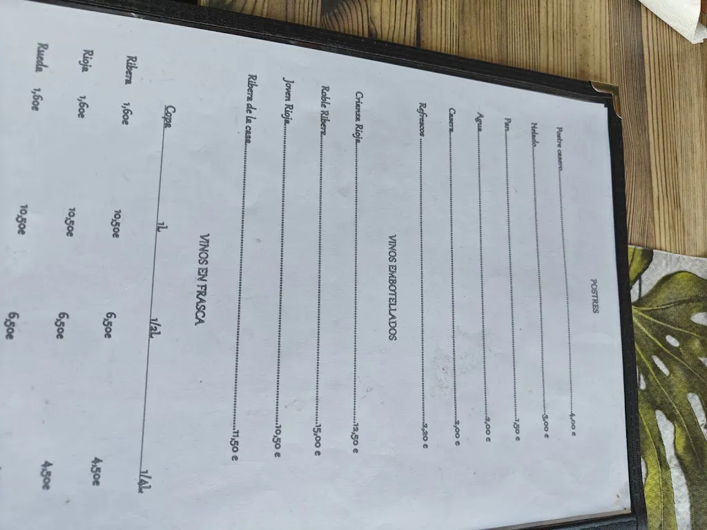 Menu_Restaurante y alojamiento rural Asador Casa Parri_Baños de Tajo_image_4