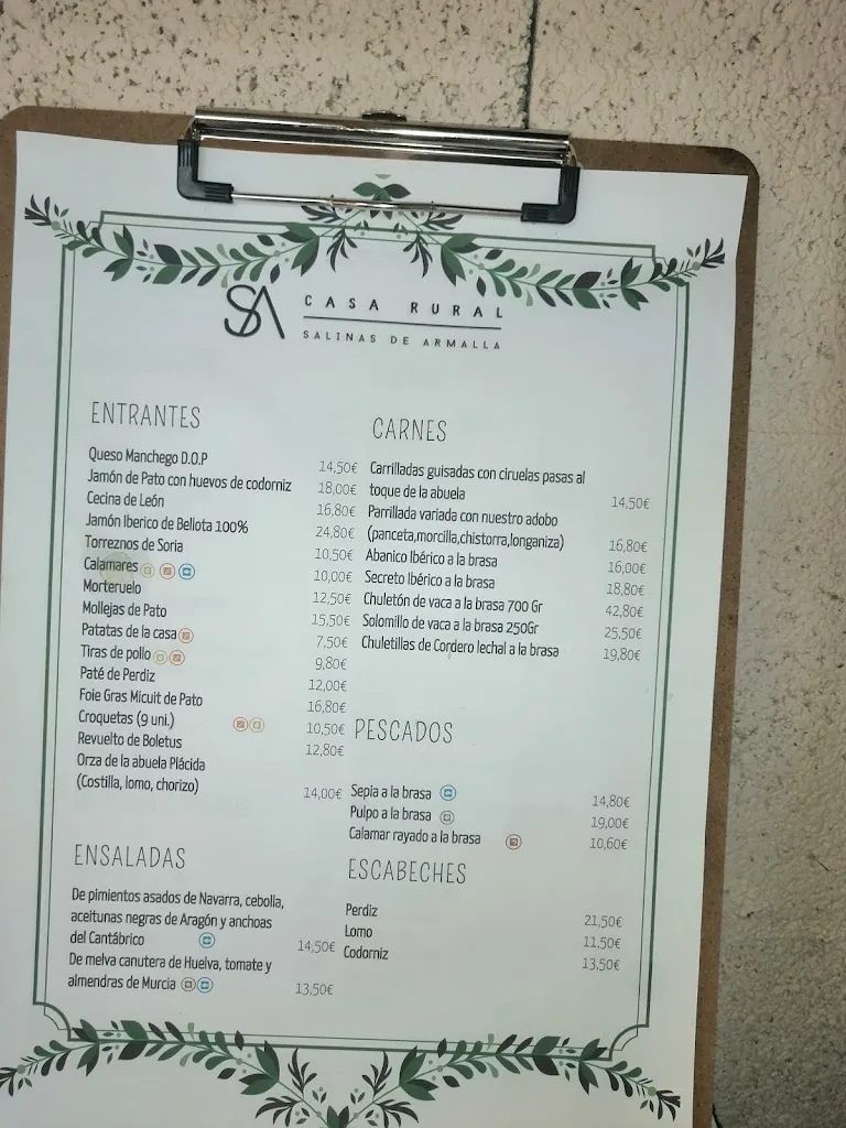 Menu_Restaurante Casa Rural Salinas de Armalla_Baños de Tajo_image_2