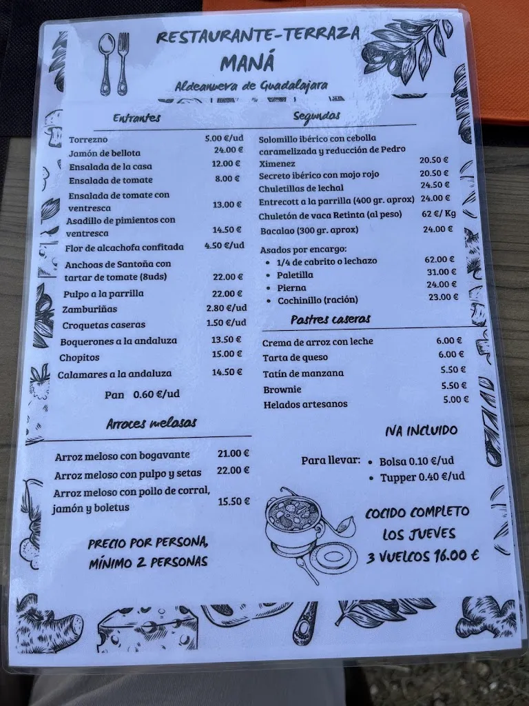 Menu_Maná_Armuña de Tajuña_image_2