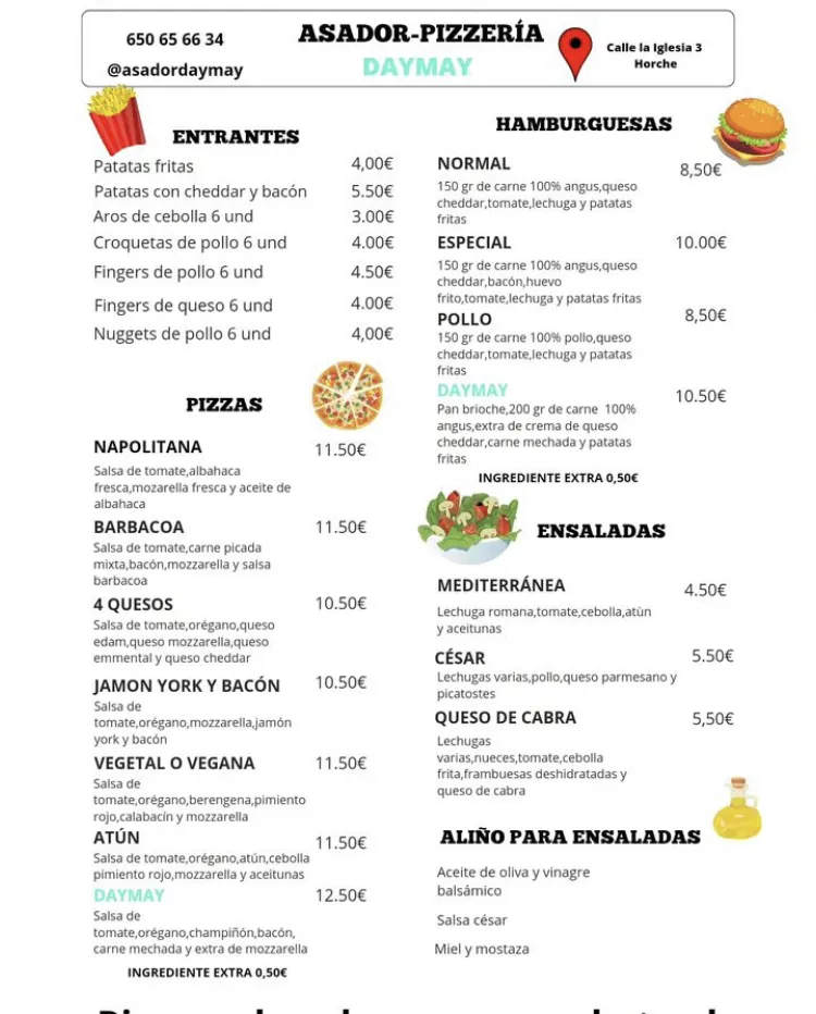 Menu_ASADOR PIZZERIA DAYMAY_Armuña de Tajuña_image_1