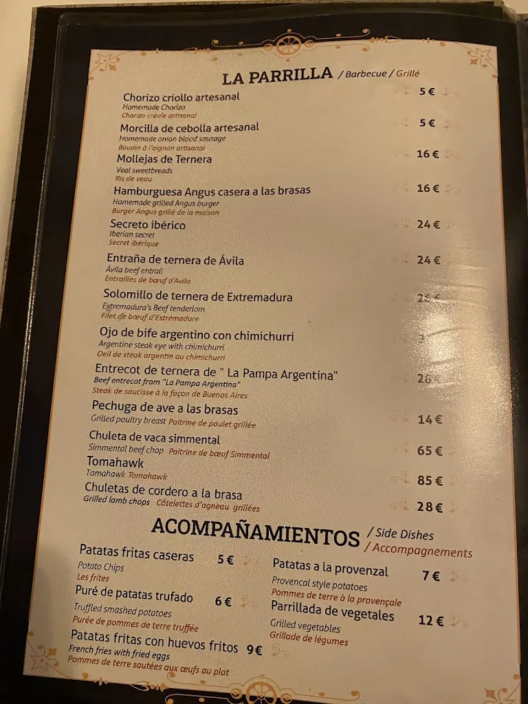 Menu_El Negro Parrilla Restaurante_Altea_image_1